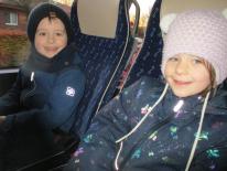 Busfahrt zum Theater